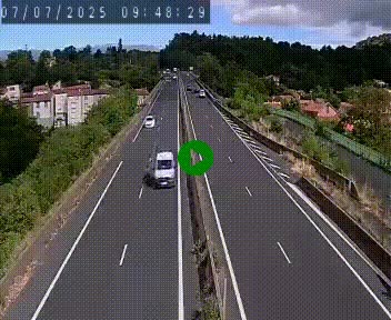 Caméra autoroute A75 à hauteur de Coudes, en direction de Clermont-Ferrand