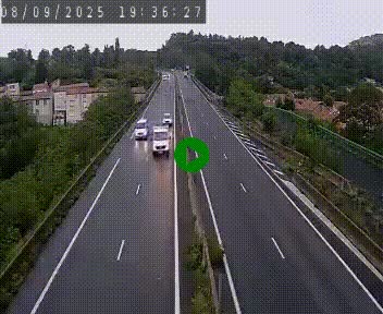 Caméra autoroute A75 à hauteur de Coudes, en direction de Clermont-Ferrand