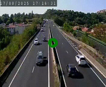 <h2>Caméra autoroute A75 à hauteur de Coudes, en direction de Clermont-Ferrand</h2>