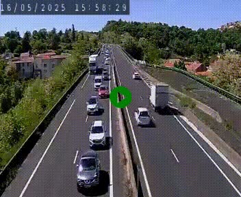 <h2>Caméra autoroute A75 à hauteur de Coudes, en direction de Clermont-Ferrand</h2>
