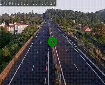 Caméra autoroute A75 à hauteur de Coudes, en direction de Clermont-Ferrand
