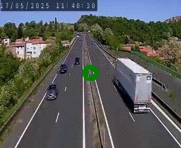 <h2>Caméra autoroute A75 à hauteur de Coudes, en direction de Clermont-Ferrand</h2>
