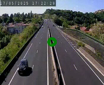 <h2>Caméra autoroute A75 à hauteur de Coudes, en direction de Clermont-Ferrand</h2>