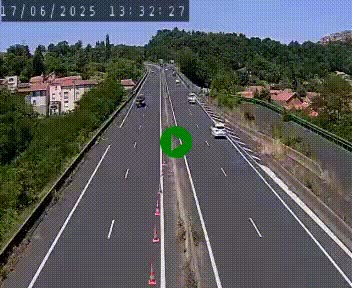 Caméra autoroute A75 à hauteur de Coudes, en direction de Clermont-Ferrand