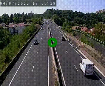 Caméra autoroute A75 à hauteur de Coudes, en direction de Clermont-Ferrand