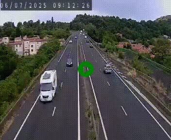 Caméra autoroute A75 à hauteur de Coudes, en direction de Clermont-Ferrand