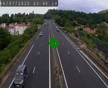 Caméra autoroute A75 à hauteur de Coudes, en direction de Clermont-Ferrand