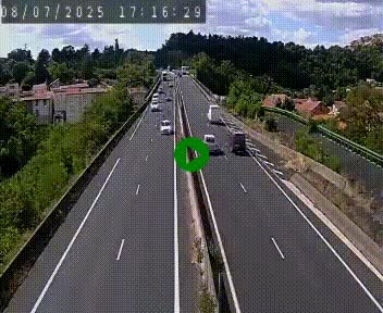 Caméra autoroute A75 à hauteur de Coudes, en direction de Clermont-Ferrand