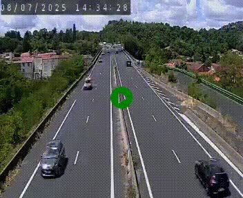 Caméra autoroute A75 à hauteur de Coudes, en direction de Clermont-Ferrand