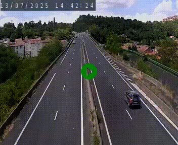 Caméra autoroute A75 à hauteur de Coudes, en direction de Clermont-Ferrand