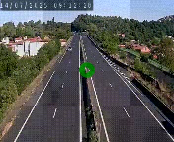 Caméra autoroute A75 à hauteur de Coudes, en direction de Clermont-Ferrand