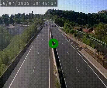 Caméra autoroute A75 à hauteur de Coudes, en direction de Clermont-Ferrand