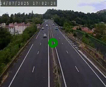 Caméra autoroute A75 à hauteur de Coudes, en direction de Clermont-Ferrand