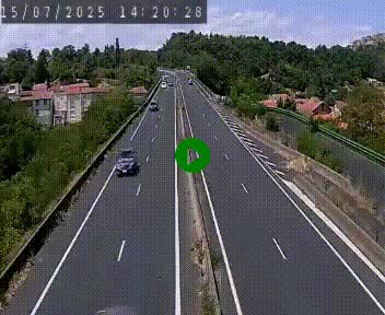 Caméra autoroute A75 à hauteur de Coudes, en direction de Clermont-Ferrand