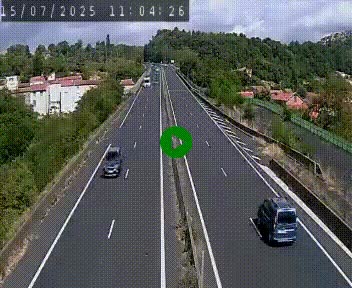 Caméra autoroute A75 à hauteur de Coudes, en direction de Clermont-Ferrand