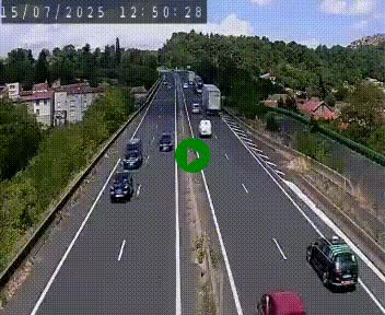 Caméra autoroute A75 à hauteur de Coudes, en direction de Clermont-Ferrand
