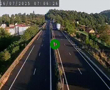 Caméra autoroute A75 à hauteur de Coudes, en direction de Clermont-Ferrand
