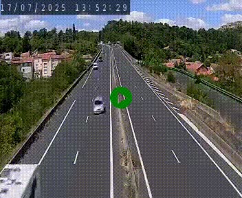 Caméra autoroute A75 à hauteur de Coudes, en direction de Clermont-Ferrand