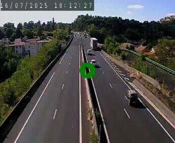 Caméra autoroute A75 à hauteur de Coudes, en direction de Clermont-Ferrand