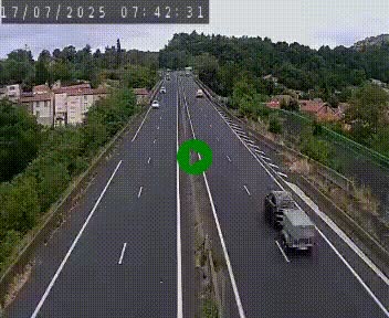 Caméra autoroute A75 à hauteur de Coudes, en direction de Clermont-Ferrand