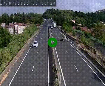 Caméra autoroute A75 à hauteur de Coudes, en direction de Clermont-Ferrand