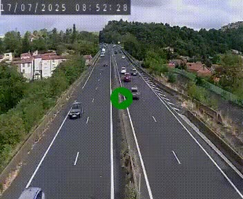 Caméra autoroute A75 à hauteur de Coudes, en direction de Clermont-Ferrand