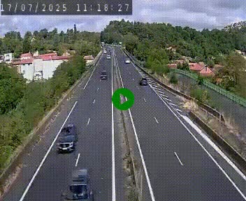 Caméra autoroute A75 à hauteur de Coudes, en direction de Clermont-Ferrand