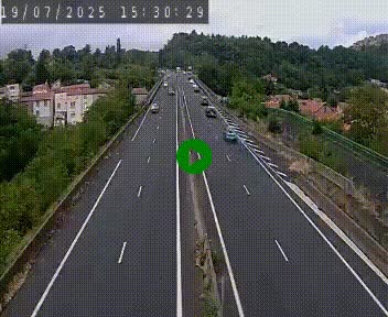 Caméra autoroute A75 à hauteur de Coudes, en direction de Clermont-Ferrand