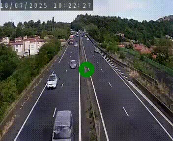 Caméra autoroute A75 à hauteur de Coudes, en direction de Clermont-Ferrand
