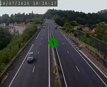 Caméra autoroute A75 à hauteur de Coudes, en direction de Clermont-Ferrand