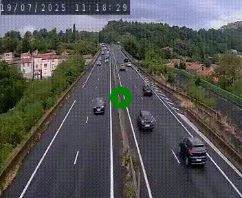 Caméra autoroute A75 à hauteur de Coudes, en direction de Clermont-Ferrand