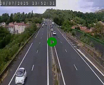 Caméra autoroute A75 à hauteur de Coudes, en direction de Clermont-Ferrand
