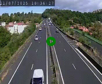 Caméra autoroute A75 à hauteur de Coudes, en direction de Clermont-Ferrand