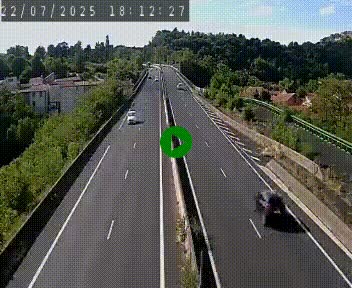 Caméra autoroute A75 à hauteur de Coudes, en direction de Clermont-Ferrand
