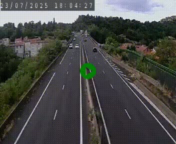 Caméra autoroute A75 à hauteur de Coudes, en direction de Clermont-Ferrand