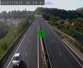 Caméra autoroute A75 à hauteur de Coudes, en direction de Clermont-Ferrand