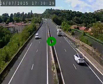 Caméra autoroute A75 à hauteur de Coudes, en direction de Clermont-Ferrand