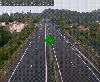 Caméra autoroute A75 à hauteur de Coudes, en direction de Clermont-Ferrand