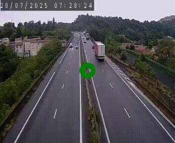 Caméra autoroute A75 à hauteur de Coudes, en direction de Clermont-Ferrand