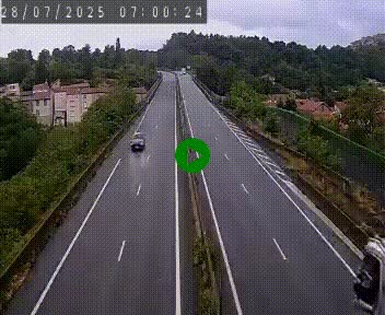 Caméra autoroute A75 à hauteur de Coudes, en direction de Clermont-Ferrand
