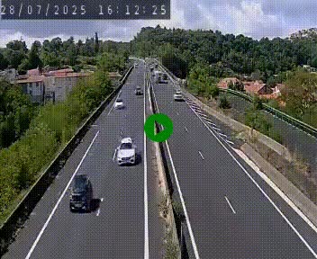 Caméra autoroute A75 à hauteur de Coudes, en direction de Clermont-Ferrand