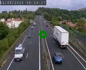 Caméra autoroute A75 à hauteur de Coudes, en direction de Clermont-Ferrand