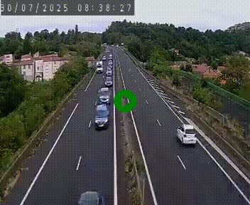 Caméra autoroute A75 à hauteur de Coudes, en direction de Clermont-Ferrand
