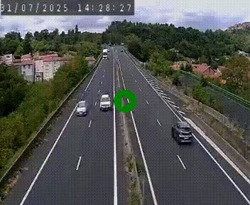 Caméra autoroute A75 à hauteur de Coudes, en direction de Clermont-Ferrand