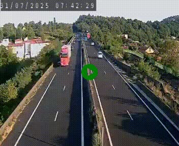 Caméra autoroute A75 à hauteur de Coudes, en direction de Clermont-Ferrand