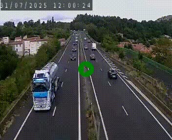 Caméra autoroute A75 à hauteur de Coudes, en direction de Clermont-Ferrand