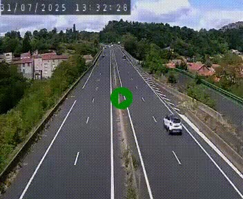 Caméra autoroute A75 à hauteur de Coudes, en direction de Clermont-Ferrand