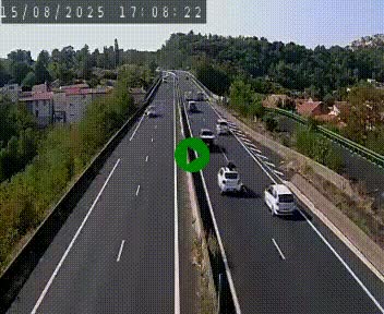 Caméra autoroute A75 à hauteur de Coudes, en direction de Clermont-Ferrand