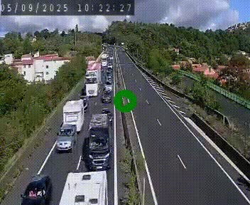 Caméra autoroute A75 à hauteur de Coudes, en direction de Clermont-Ferrand
