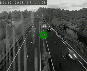 Caméra autoroute A75 à hauteur de Coudes, en direction de Clermont-Ferrand